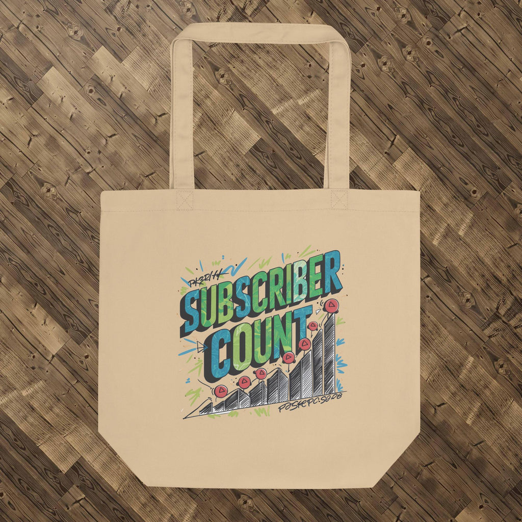 "Subscriber Count" Eco Tote Bag