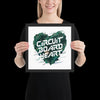 "Circuit Board Heart" Framed Poster