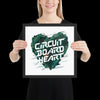 "Circuit Board Heart" Framed Poster