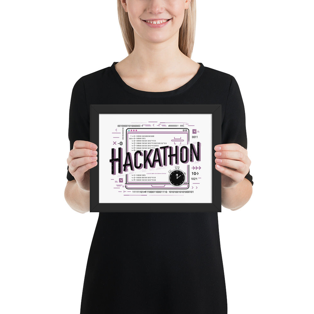 "Hackathon" Framed Poster