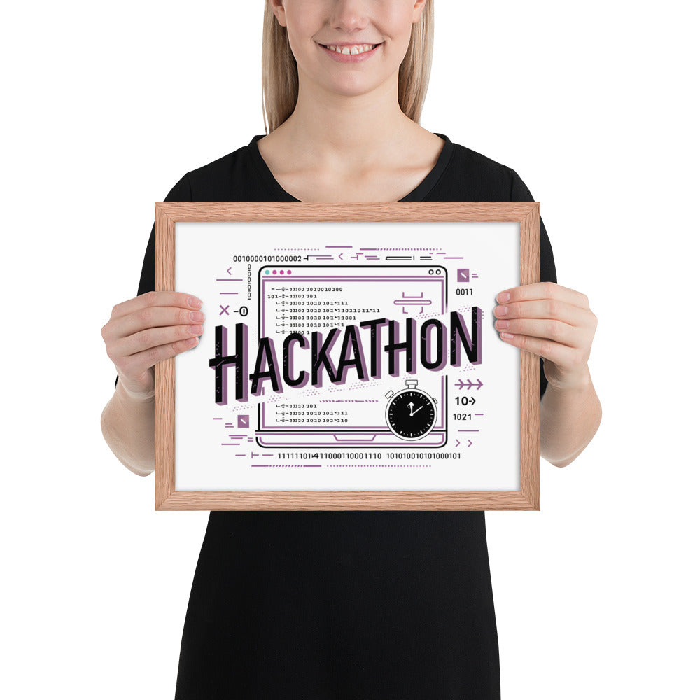 "Hackathon" Framed Poster