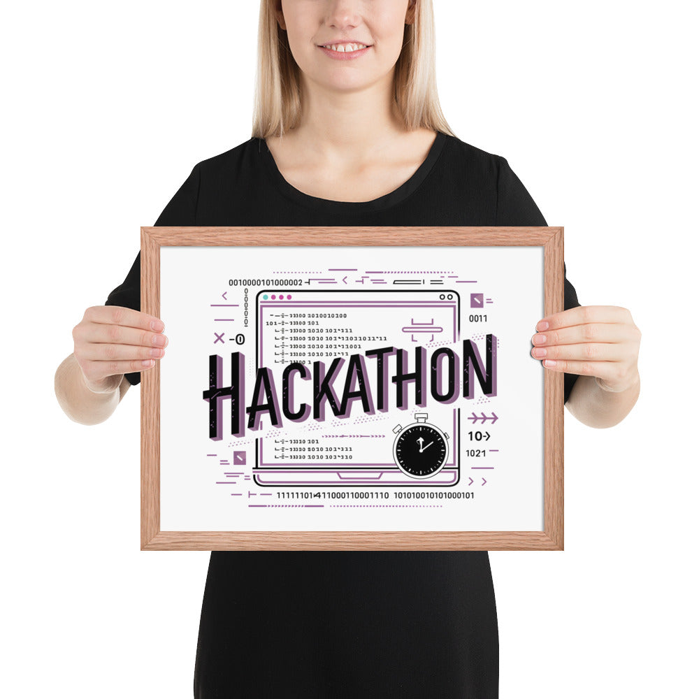 "Hackathon" Framed Poster