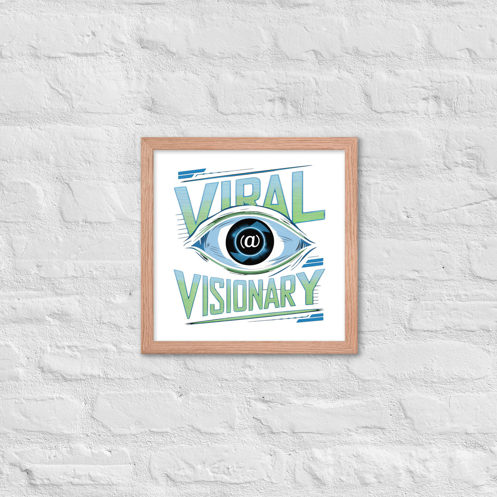 "Viral Visionary" Framed Poster