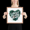 "Circuit Board Heart" Framed Poster