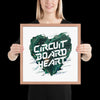 "Circuit Board Heart" Framed Poster