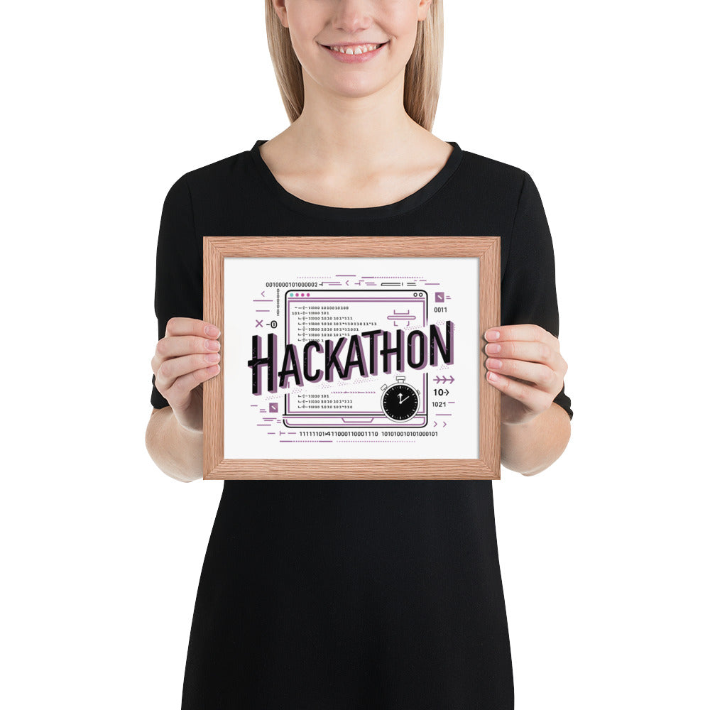 "Hackathon" Framed Poster