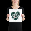 "Circuit Board Heart" Framed Poster