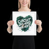 "Circuit Board Heart" Framed Poster