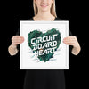 "Circuit Board Heart" Framed Poster