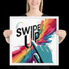 "Swipe Up" Framed Poster