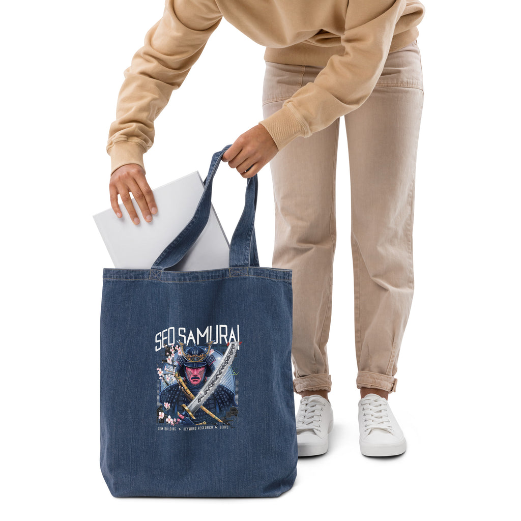 "SEO Samurai" Organic Denim Tote Bag