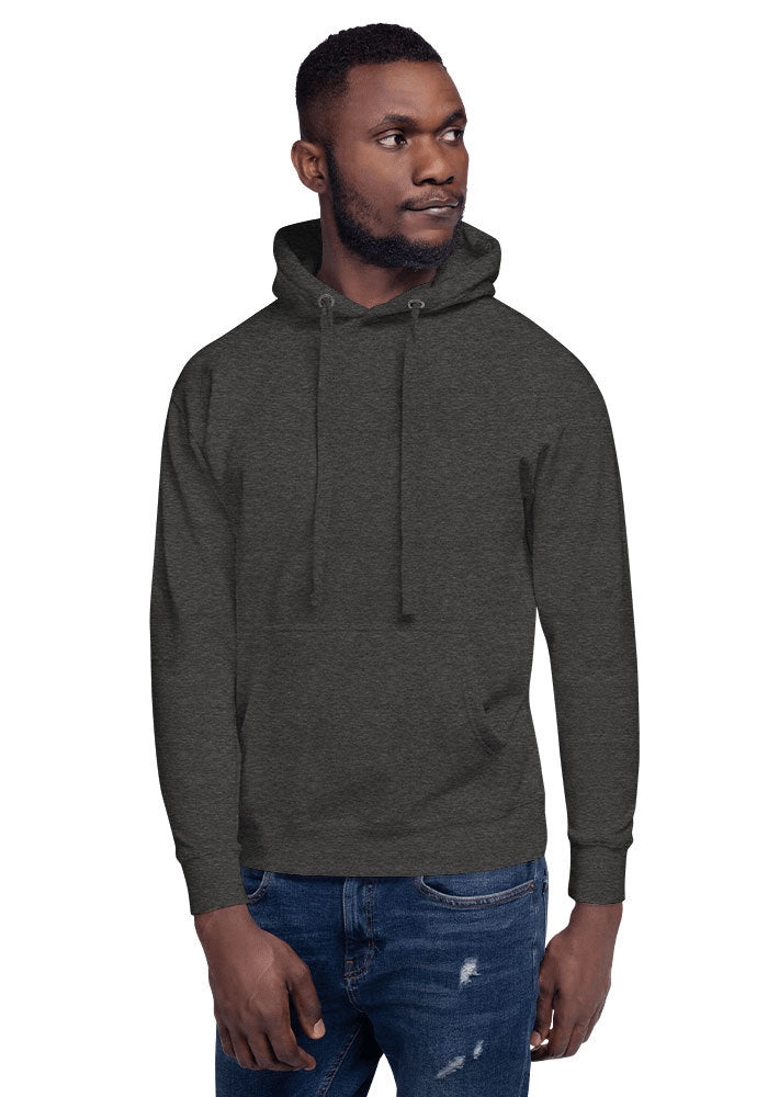 Blank Hoodie - Unisex Premium Pullover Hoodie - Charcoal