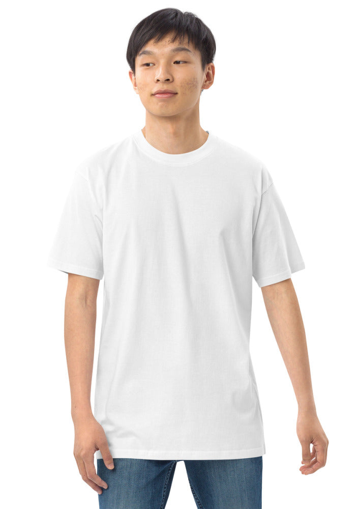 Blank T-Shirt - Unisex Premium Heavyweight Tee - White