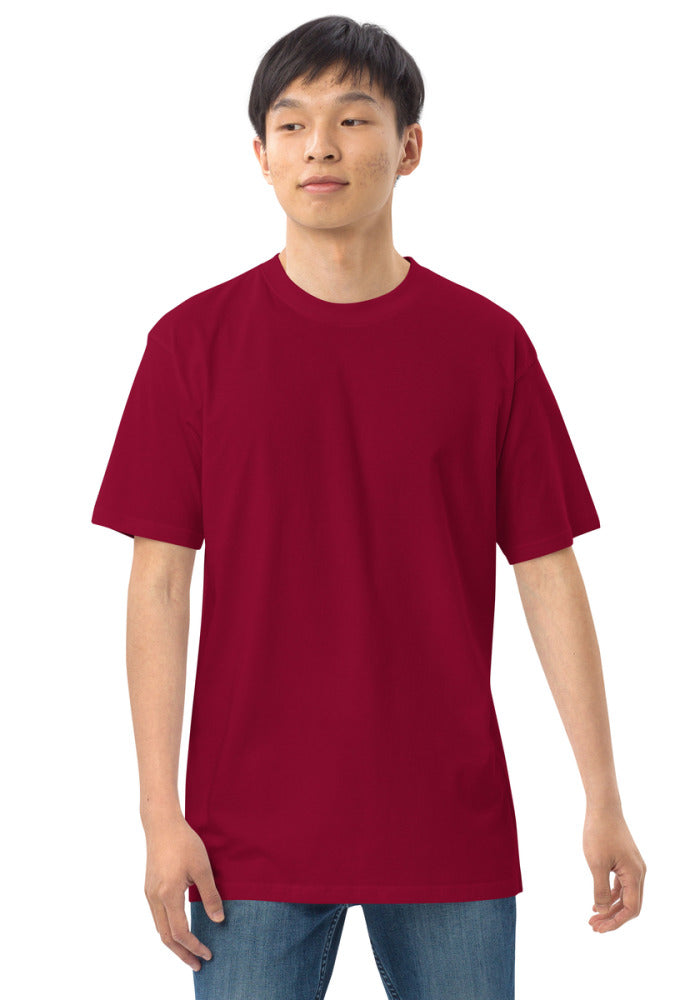 Blank T-Shirt - Unisex Premium Heavyweight Tee - Brick Red