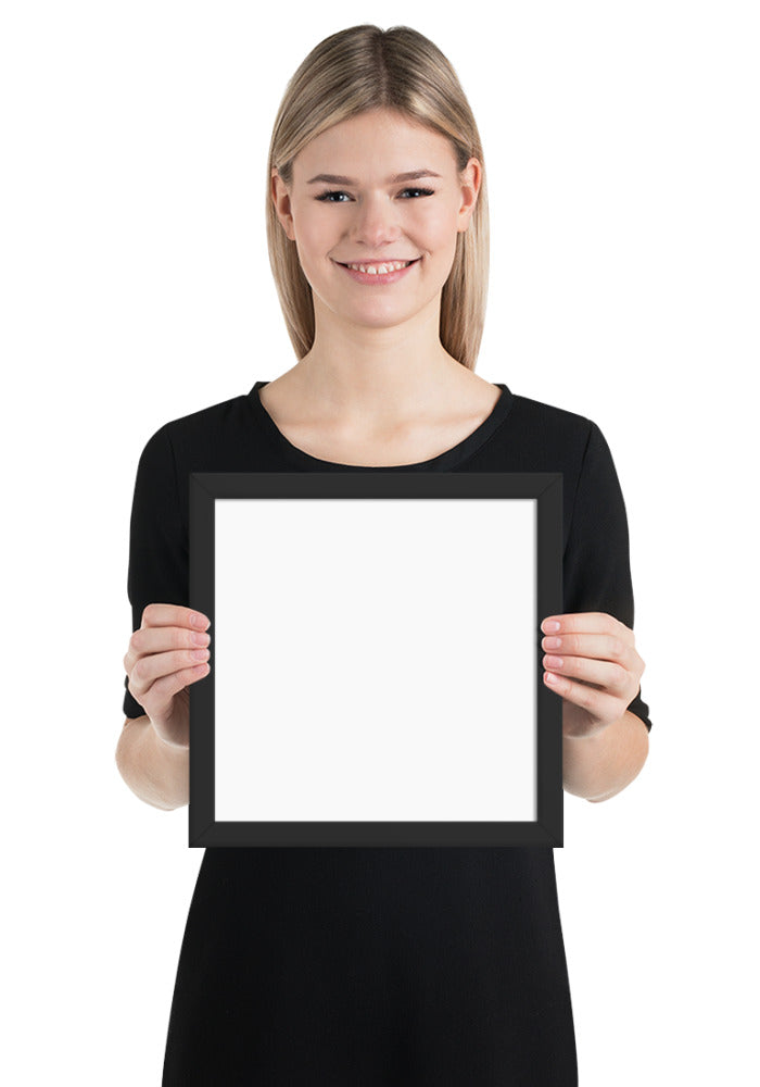 Blank Poster - Matte Paper Framed - Black