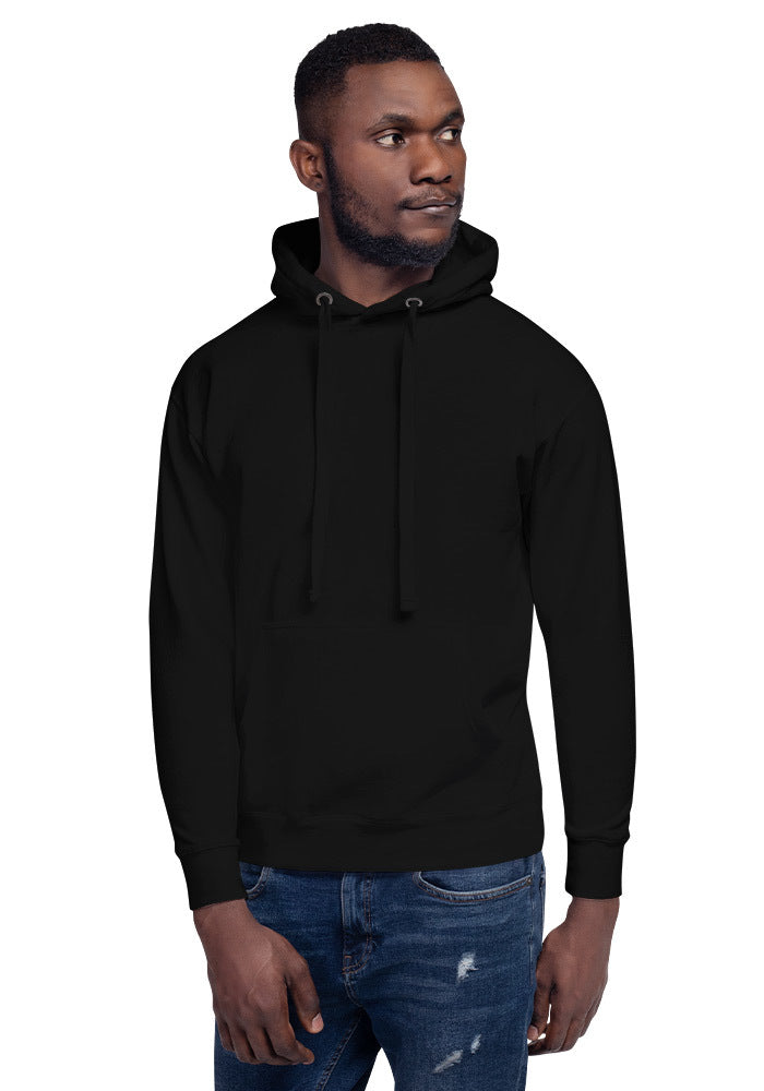 Blank Hoodie - Unisex Premium Pullover Hoodie - Black