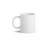 White blank ceramic glossy mug, 11-ounce size